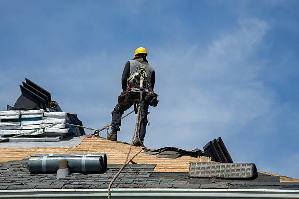 Professional Roof Replacement technician working in Enfield Center, NH